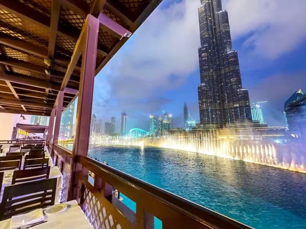 Restaurantes con vistas al Dubai Fountain