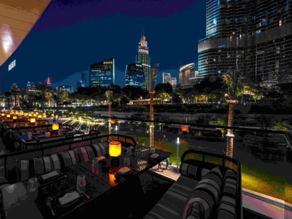Mejores restaurantes con vistas al Burj Khalifa. Salvaje