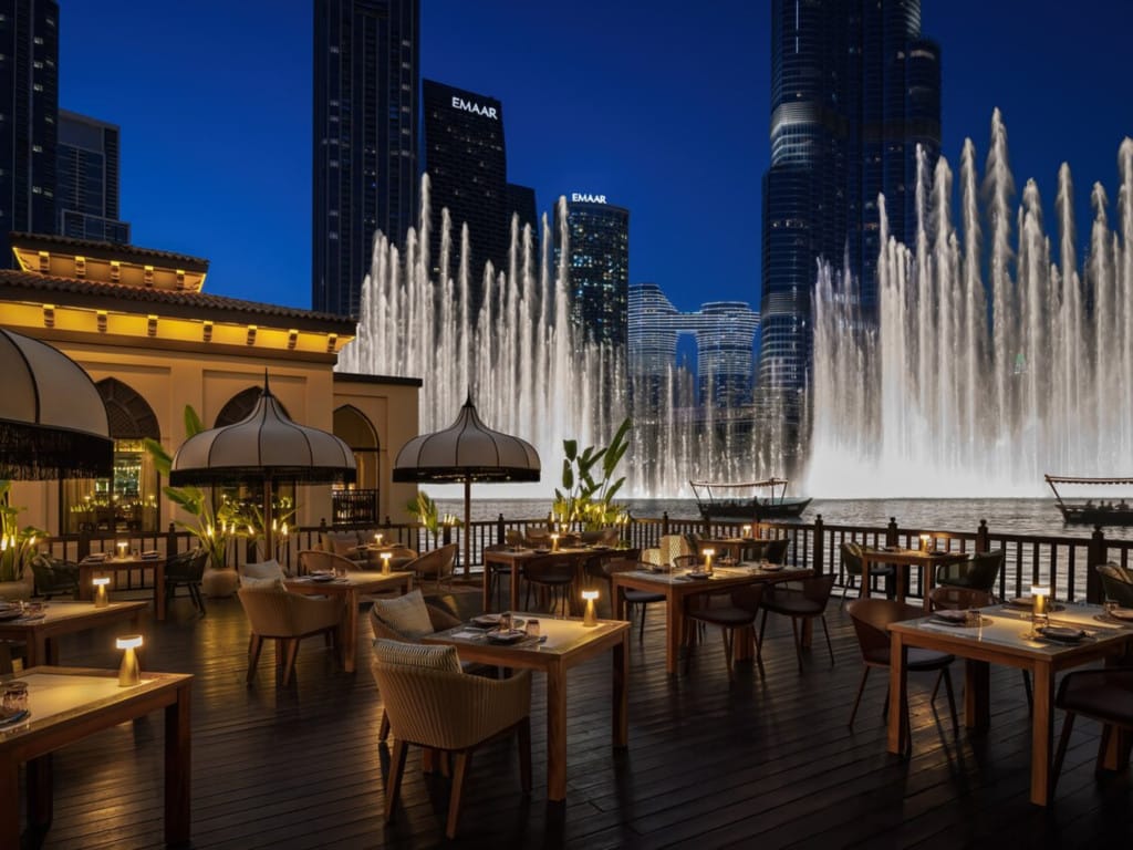 Thiptara, restaurante con vistas al Dubai Fountain